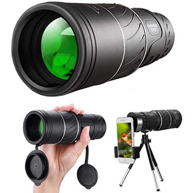 Imagem de Monóculo 16x52 HD, externo portátil à prova d'água Óptica de foco duplo Lente de zoom Monóculos telescópicos Telescópio ótico para observação de pássaros, acampamento, caminhadas, viagens, melhores presentes