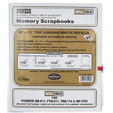 Imagem de Protetor de página Pioneer 20 x 28 cm, pacote com 5, comporta 10 páginas e inserções W5