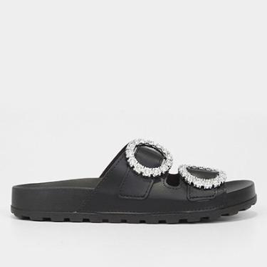 Imagem de Rasteira Moleca Fivela Pedraria Tratorada-Feminino