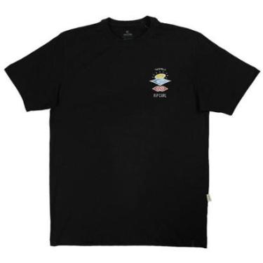Imagem de Camiseta Rip Curl Search Essential Tee Black - Infantil-Masculino