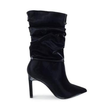 Imagem de Bota Feminina Mariotta Salto Fino Glossy Preta - 2052-Feminino