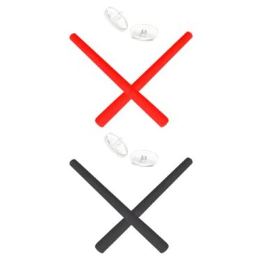 Imagem de Mryok — Protetor nasal de substituição para óculos de sol Oakley com placa de metal – Opções, Red & Black, One Size
