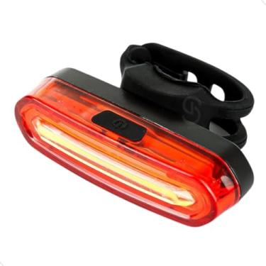 Imagem de Lanterna Traseira Para Bike Sinalizador Bicicleta 3 Cores 6 Modos Recarregável Usb Prova D'água Mundo Compras