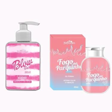 Imagem de Gel Deslizante Hidratante Blow Girl Aromatizante Beijavel Para O Corpo Pele Macia 320ml + Fogo No Parquinho Gel Intensificador Feminino 60ml