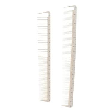 Imagem de 2 peças pente de cabelo médio e ferramenta de cabeleireiro fino