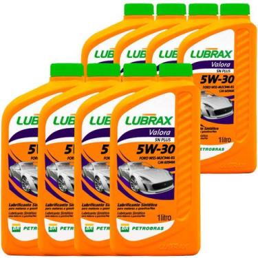 Imagem de 8 Litros Óleo Sintético Lubrax Valora 5w-30 SN PLUS Lubrificante Carro