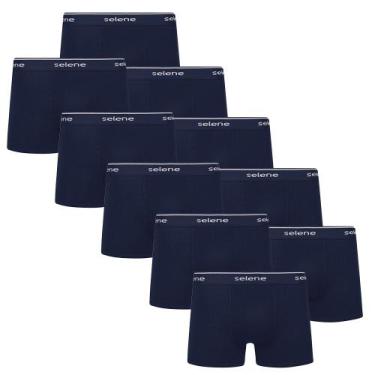 Imagem de Kit Com 10 Cuecas Box Boxer De Algodão Tamanhos Plus Size X1 X2 X3 - S