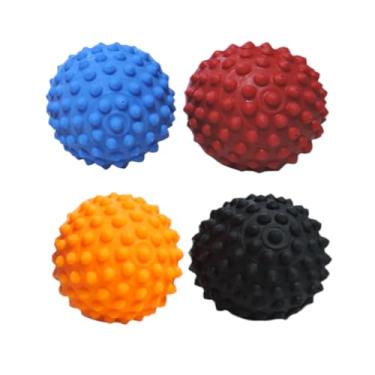 Imagem de Kit 2 Bolas Para Massagem Bolas Exercitadoras Cravo e Lisa, Esfera Fisioterapica Grip Ball Fisioball, Bolinha Pasa Fisioterapia Masseadores Para Maos Pés Pernas Corpo-Bola Massageadora Para Dor Muscular OU PET