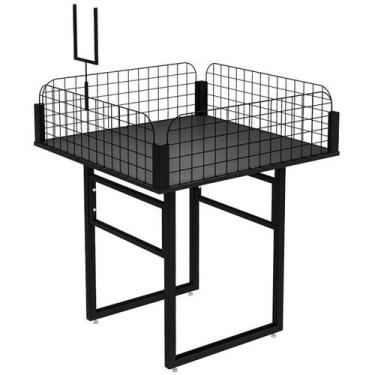 Imagem de Banca de Ofertas Para Loja Modelo Premium 80 x 80 cm Comac, Preto