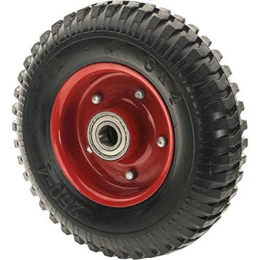 Imagem de Steelex D2648 Roda única de 20,3 cm (8 polegadas) com rolamento duplo, vermelho