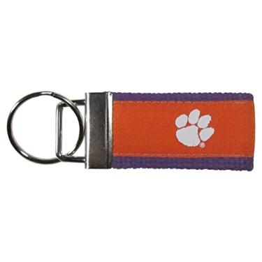 Imagem de Siskiyou Sports Chaveiro NCAA Clemson Tigers de tecido, tamanho único, cores do time