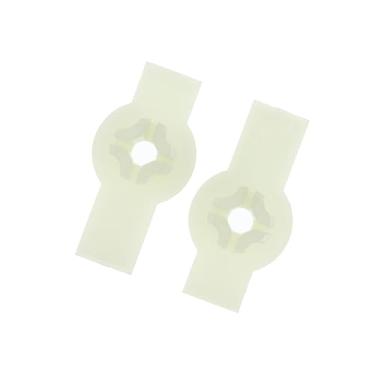 Imagem de Motoforti 1 par de porcas para regulador de trilho de janela de vidro para Jeep Wrangler YJ 1976-2006 plástico branco de longa duração