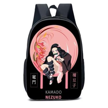 Imagem de Mochila Escolar Infanto Juvenil Anime Nezuko Demon Slayer Novidades 05