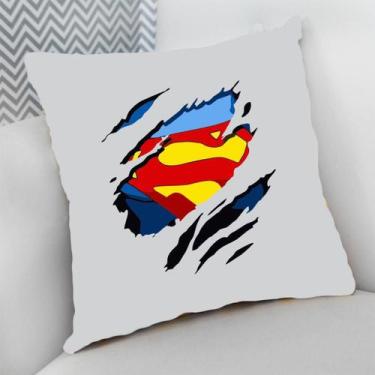Imagem de Almofada Decorativa Cheia c/ Zíper Geek Games Nerd - Deluzz, Super Man