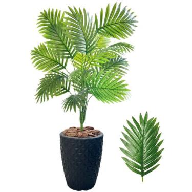 Imagem de Planta Artificial Palmeira Com Vaso Preto Completo - Flor Imp