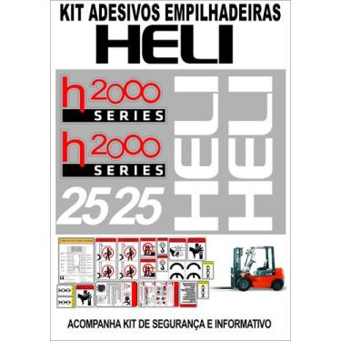 Imagem de Adesivos Empilhadeira Heli 2000 25 - MJS