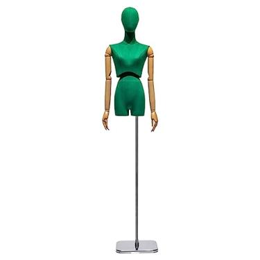 Imagem de Multiuso Manequim ajustável vestido de casamento manequim com suporte vestido feminino forma manequim torso braço possível para exibição de loja de janela Janela