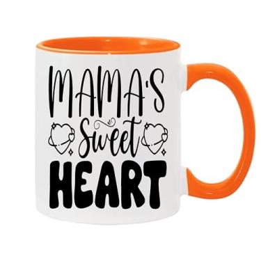 Imagem de SpreadPassion Caneca de café Mamas Sweet Heart, presente para namorado e namorada, ideia de presente de dia dos namorados, presente para marido e esposa, ideia de presente de aniversário do dia dos