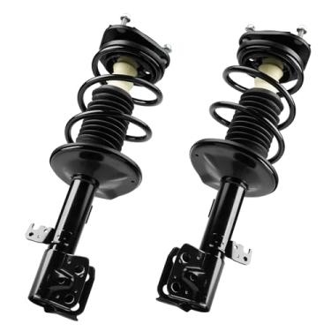 Imagem de Amortecedor de mola helicoidal completo frontal compatível com Toyota para Corolla 1.8L 2009-2013, para Matrix 1.8L 2011-2013, par de amortecedor de mola hidráulica substitui para 472598, 472597