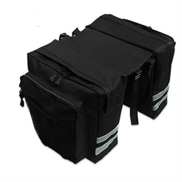 Imagem de Bolsa de bagagem de viagem para motocicleta, bolsa de transporte de bicicleta MTB, bolsa traseira para porta-malas de bicicleta, dupla face, bolsa de ciclismo para viagem, capa superior de motocicleta