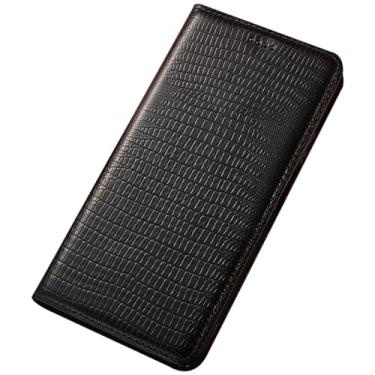 Imagem de LTLMYDAM Capa carteira para Samsung Galaxy S25 Ultra/S25 Plus/S25, capa flip clássica de couro genuíno com compartimento para cartão, proteção contra choque, capa interna, preta, S25 Plus