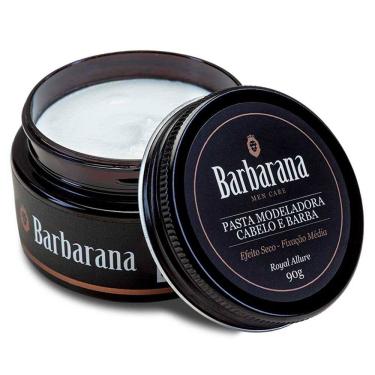 Imagem de Pasta Cabelo e Barba Efeito Seco - Fixação Média Royal Allure 90g Barbarana