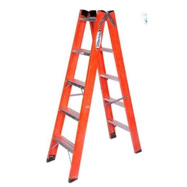 Imagem de Escada Tesoura dupla 1.5m Alumínio/Fibra 5 degraus WBertolo