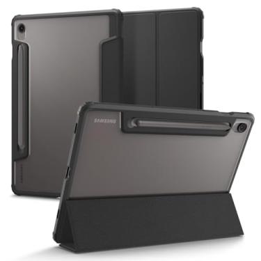 Imagem de Spigen capa para Galaxy Tab S10 FE (2025), capa protetora tripla ultra híbrida Pro com parte traseira transparente e suporte para caneta S, 10.9 polegadas, preta
