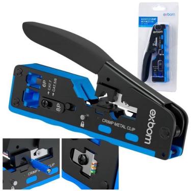 Imagem de Alicate Crimpar de Corte Multifuncional Terminal Ferramenta RJ11 RJ45 