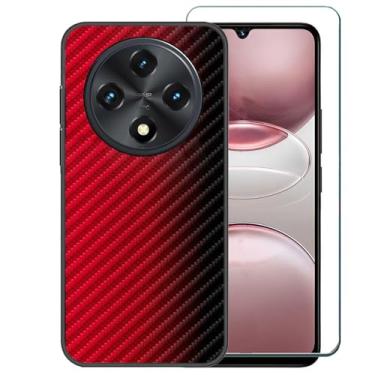 Imagem de Ranyi Capa para UMIDIGI G100 /UMIDIGI G100A com protetor de tela, padrão ondulado gradiente colorido, ultrafina, proteção de gel de borracha de silicone para UMIDIGI G100 5G (2025 6,9 polegadas