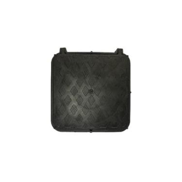 Imagem de Tampa Pvc para Caixa de Esgoto e Passagem 30x30 Com Aro Articulado - U