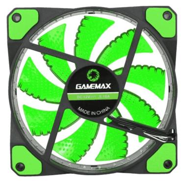 Imagem de Fan Gamemax Para Pc Gamer Gf12g 12cm Verde 32 Led