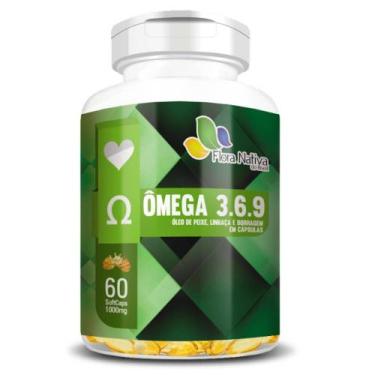 Imagem de Ômega 3,6,9 (Óleo de peixe, linhaça e borragem) 60 cápsulas - Flora Na