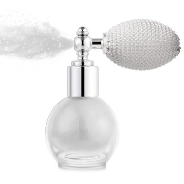 Imagem de Meilury Spray De Glitter Para Cabelo E Corpo, Pó Iluminador Holográfico, Brilhante Roupas Rosto, Com Brilho Solto, Acessórios Festivais Raves (Prata)