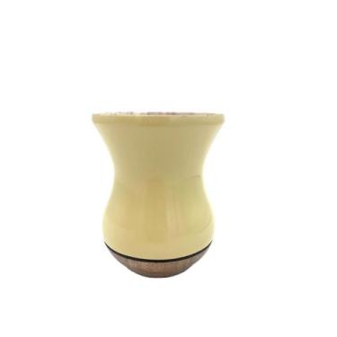 Imagem de Cuia de Chimarrão Madeira Imbuia Michelon, Bege