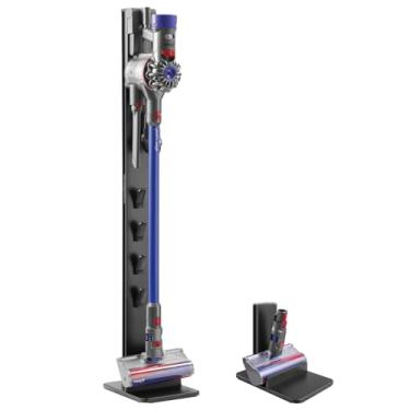 Imagem de PUTORSEN Estação de Encaixe de Armazenamento de Suporte de Vácuo de Alumínio Premium, para Aspirador de Pó Sem Fio Dyson Sv21 Sv18 Gen5 V15 V12 V11 V10 V8 V7 V6 E Acessórios, Suporte de Armazenamento,