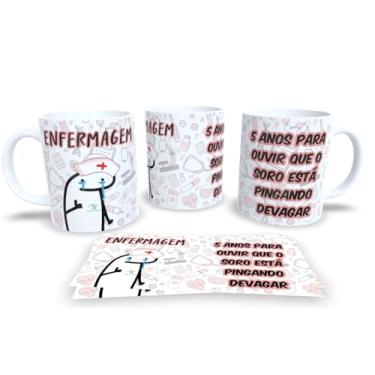 Imagem de Caneca de Profissão em Porcelana – Presente para Formatura ou Dia do Trabalho (Enfermagem)