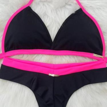 Imagem de Conjunto de biquíni preto/pink - LÁ FEMMER 