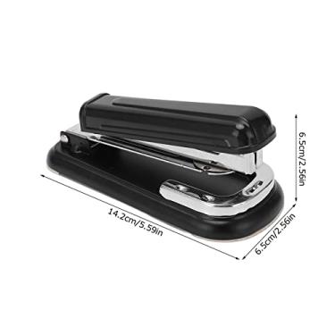 Imagem de Acouto Pedido de Mesa Ergonômica STAPLER 360 ° Rotativo Não Deslizamento para Uso Confortável de Escritório - 20 Folhas de Folha Com Metal Premium e Design de Plástico (Preto)