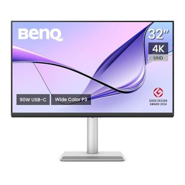 Imagem de Monitor BenQ 32" MA320U 4K para Macbook® Pro/Air, 2 x USB-C, fonte 90W para carregar a bateria dos seus dispositivos