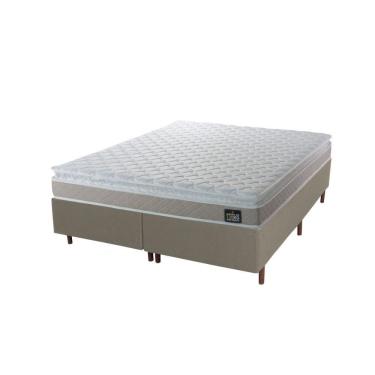 Imagem de Cama Box Queen Hellen Premium Espuma D33 Pillow Top Branco
