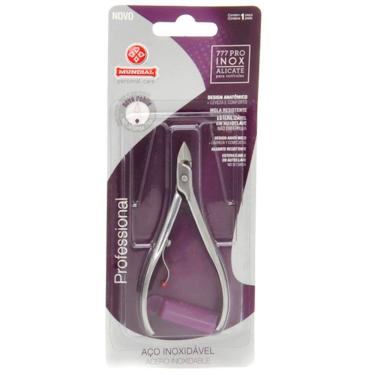 Imagem de Alicate para Cutícula Mundial Professional Aço Inox Cabo Liso com 1 Unidade