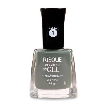 Imagem de Esmalte Risqué Diamond Gel Mix & Drinks Gin e Sunset 9,5ml