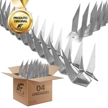 Imagem de Kit 4 Mandíbula De Proteção De Muro Espeto Cerca Farpado 4 Metros - Af