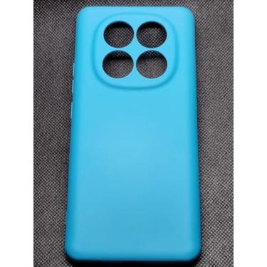 Imagem de Capa Silicone Aveludada para Poco X7 (Azul-celeste)