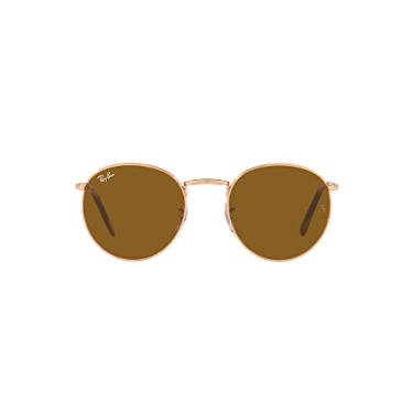 Imagem de Óculos de Sol Ray-Ban New Round 0RB3637 920233 Tam 50 / Rose Gold - Lentes Marrom