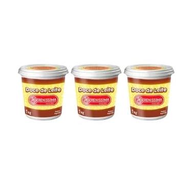 Imagem de KIT 3 POTES - Doce de Leite Argentino LA SERENISSIMA 1 Kg