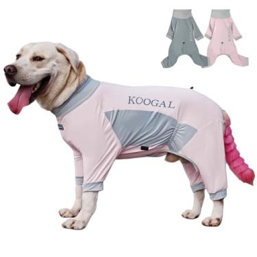 Imagem de Pijama refrescante para cães, traje cirúrgico de recuperação de animais de estimação grandes, roupa de reabilitação elástica para cães médios e grandes (ICE Cold Clothing-Pink, 6GG-Adequado para 43-51