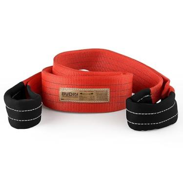 Imagem de Cinta De Reboque E Arraste Budin - 70 Toneladas X 6 Metros 150mm Largura para rebocar carro, caminhão, trator, máquinas