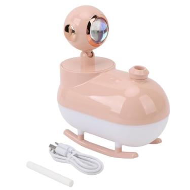 Imagem de Mini umidificador de ar silencioso umidificador portátil de portátil para estudo Dorm 300ml ABS Compact Usb Difusor de óleo essencial alimentado por USB (Róseo)